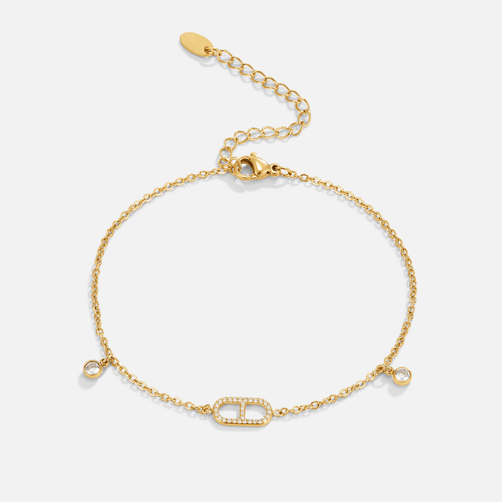 Eliza Gull Krystall Anklet