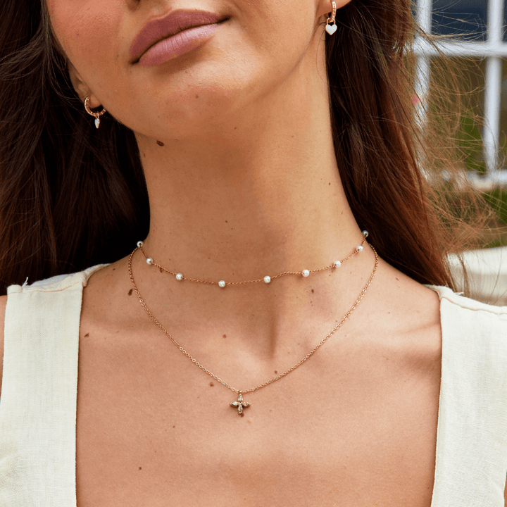 Elowyn Crystal Petal Necklace