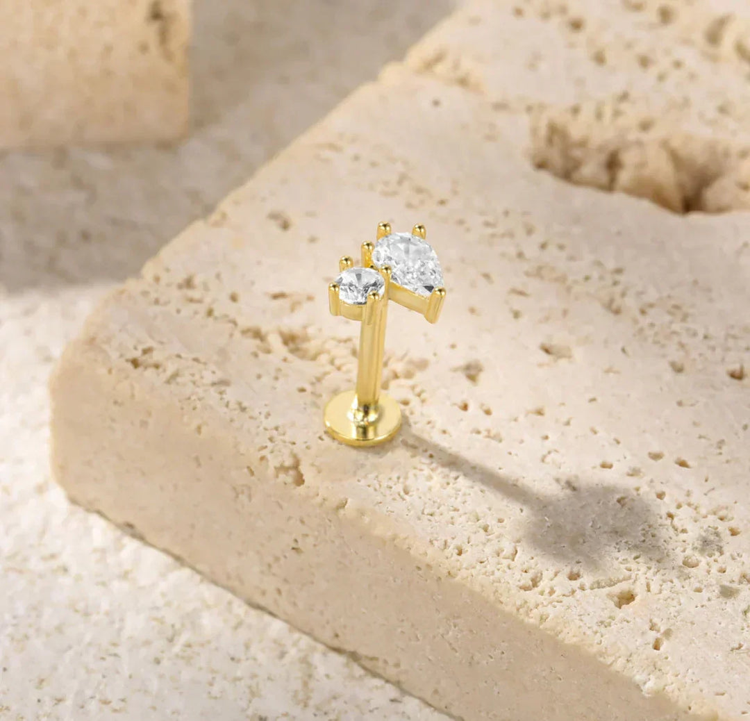 Kate Lame Øreringer med Diamantaccent