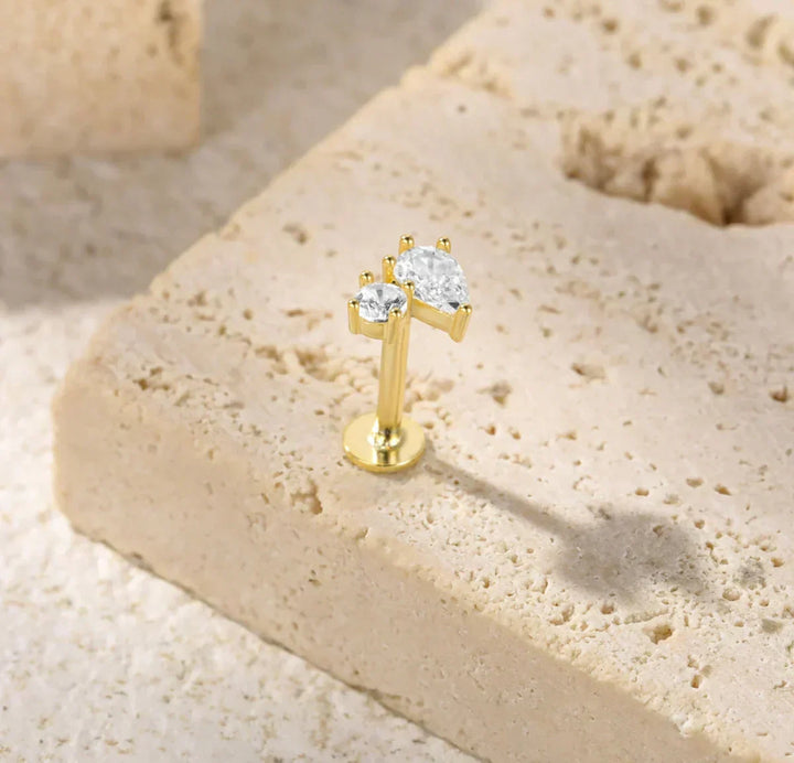 Kate Lame Øreringer med Diamantaccent