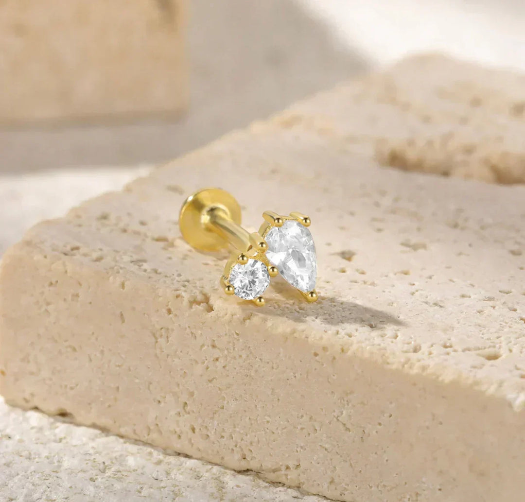 Kate Lame Øreringer med Diamantaccent