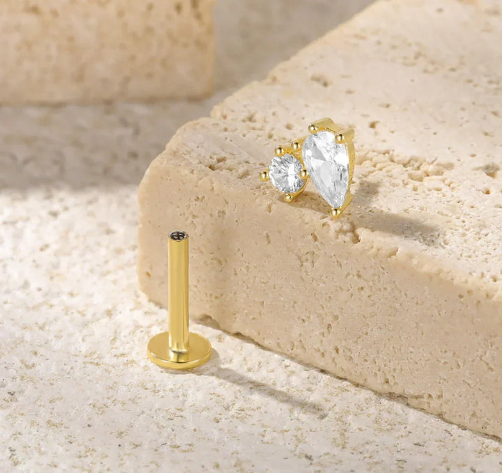 Kate Lame Øreringer med Diamantaccent