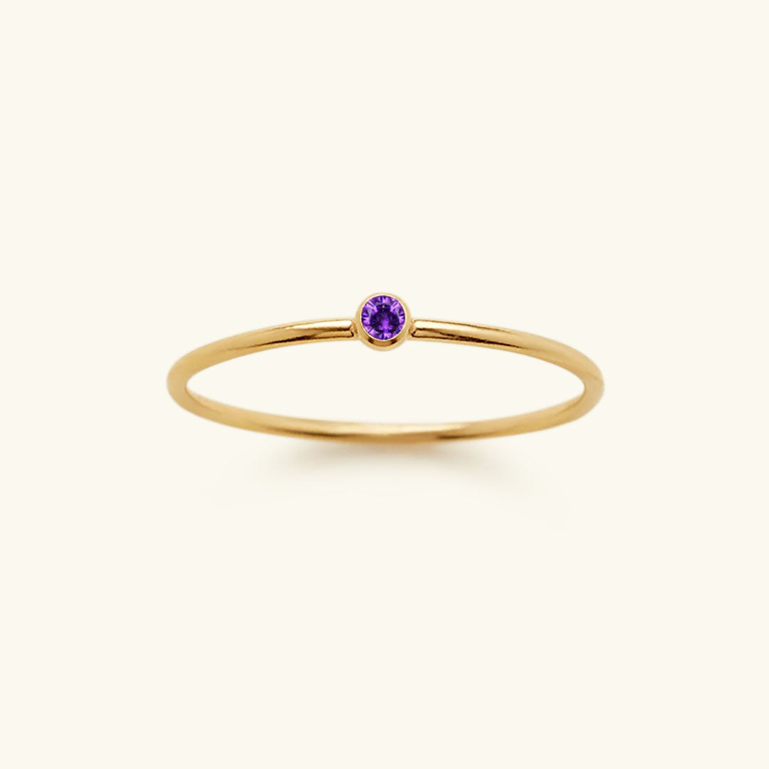 Amelia Birthstone Stacking Ring