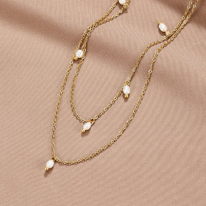 Kay Pearl Drop Long Necklace