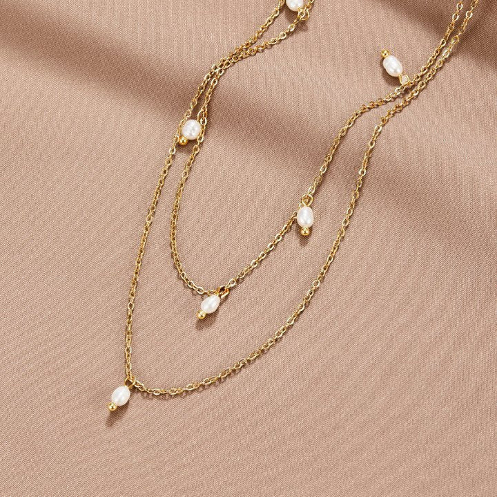 Kay Pearl Drop Long Necklace