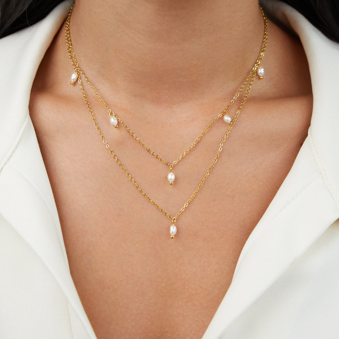 Kay Pearl Drop Long Necklace