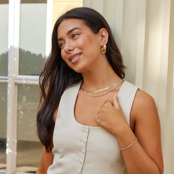 Lexi Laget Hoop Øreringer