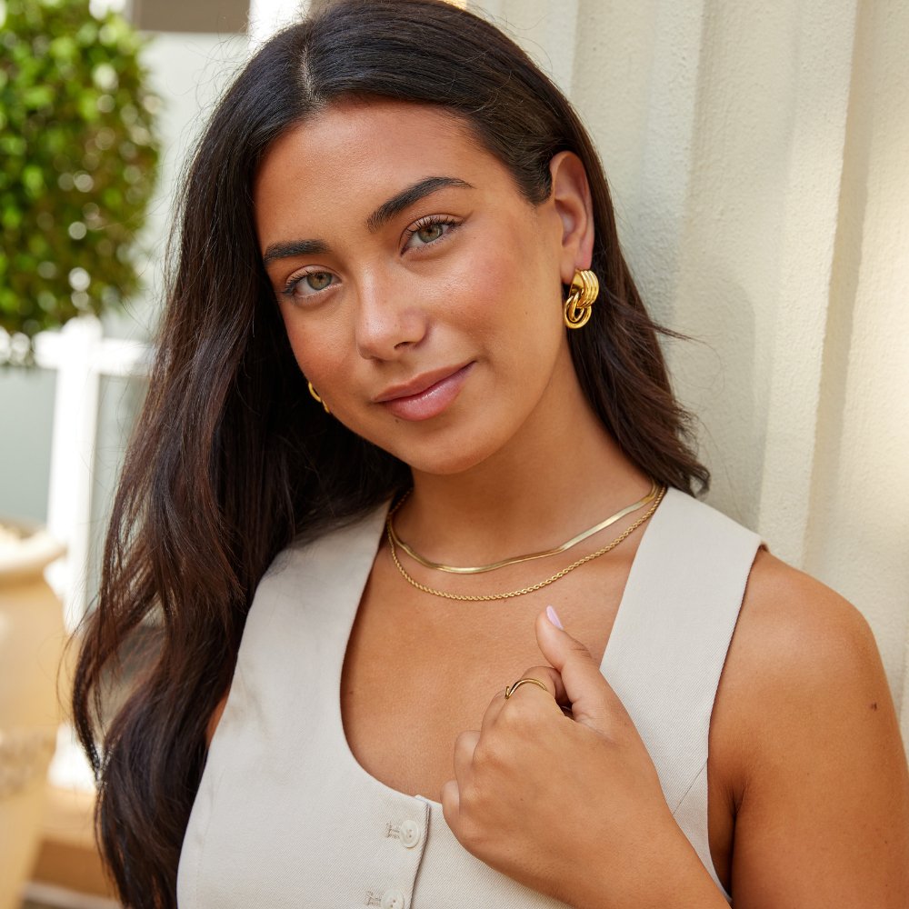 Lexi Lagdelte Øreringer