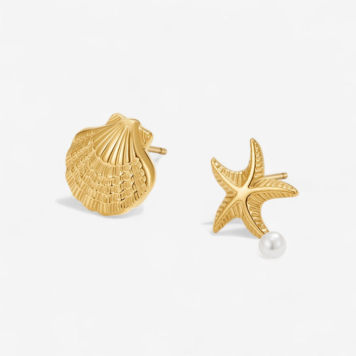 Naia Shell & Starfish Hoop Earrings
