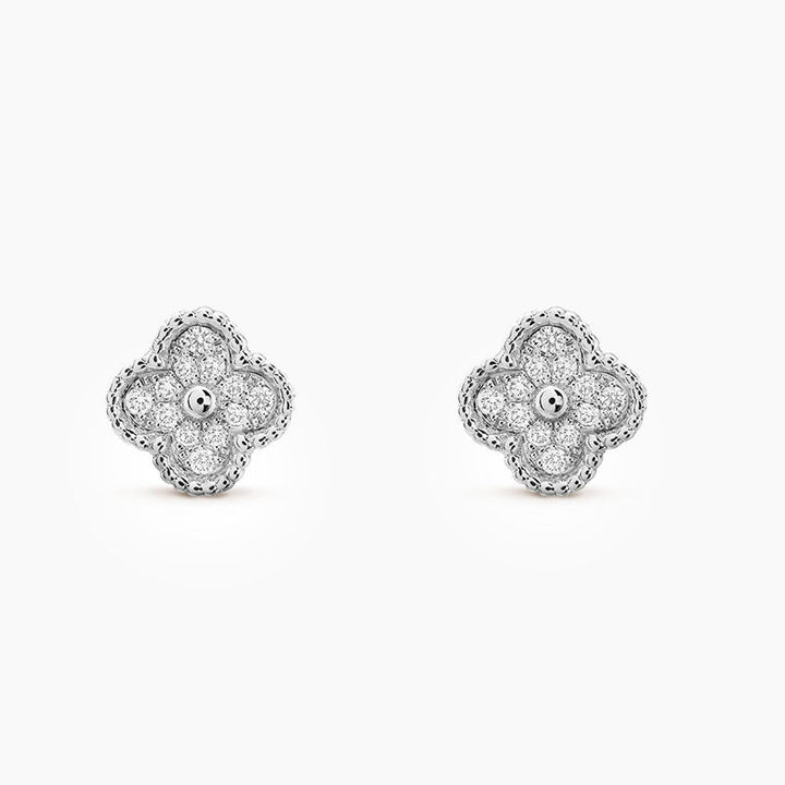 KLOVER MINI DIAMOND STUD EARRINGS