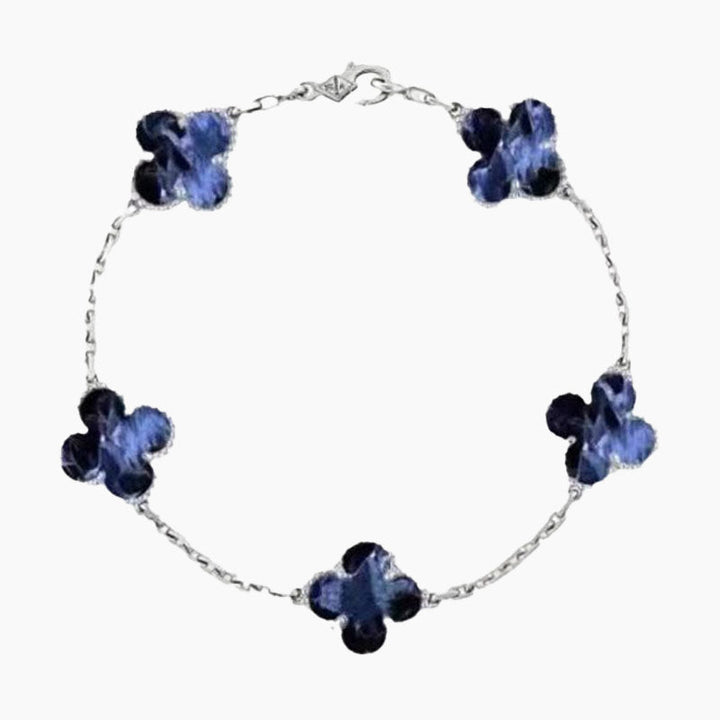 KLOVER 5 Motiv Pietersite Sølv Armbånd