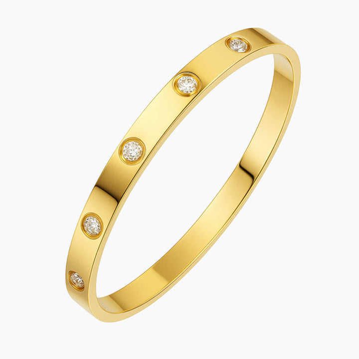 EVIGHET LINK ARMBÅND MED ZIRKONER