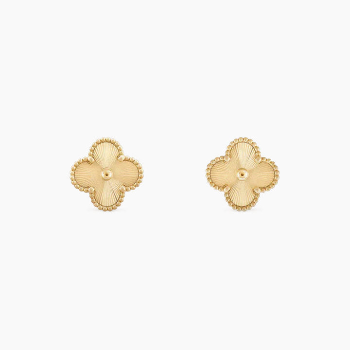 Clover Mini 9.5mm Laser Earrings