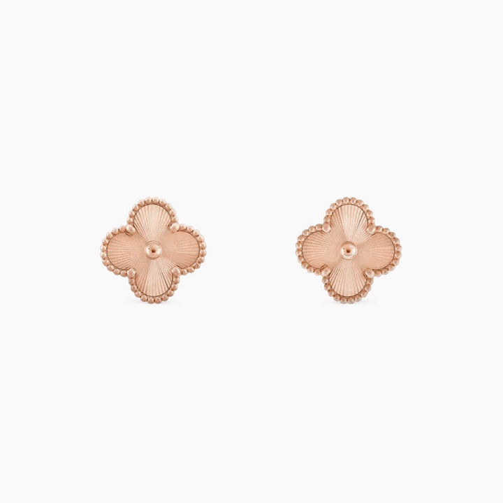 Clover Mini 9.5mm Laser Earrings