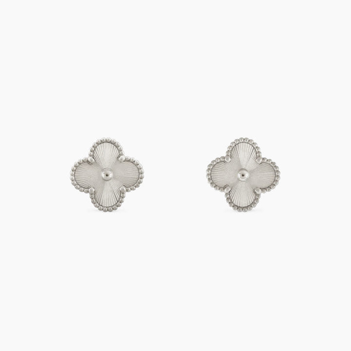 Clover Mini 9.5mm Laser Earrings