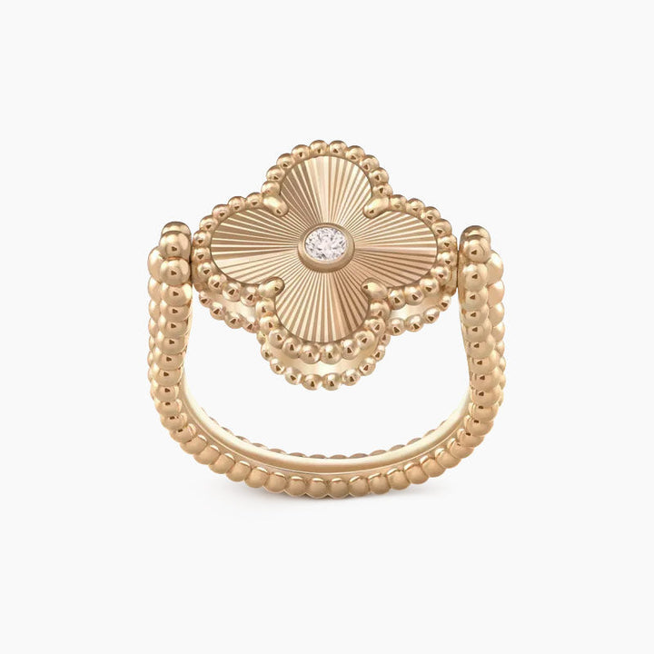 Klover Reversible Ring in Rose Gold