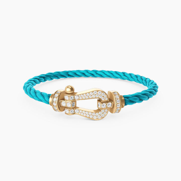 FORCE STORE HESTESKO FULL DIAMANT ARMBÅND I GULL VARIANTER