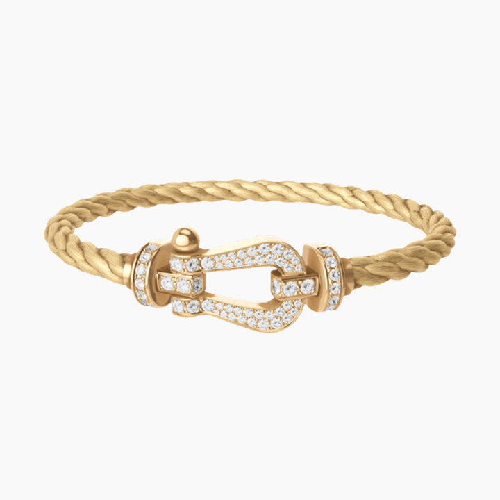 FORCE STORE HESTESKO FULL DIAMOND GOLD BRACELET