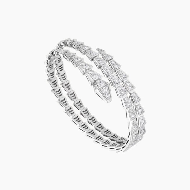 SERPENTIS DUO SILVER BRACELET WITH DIAMOND